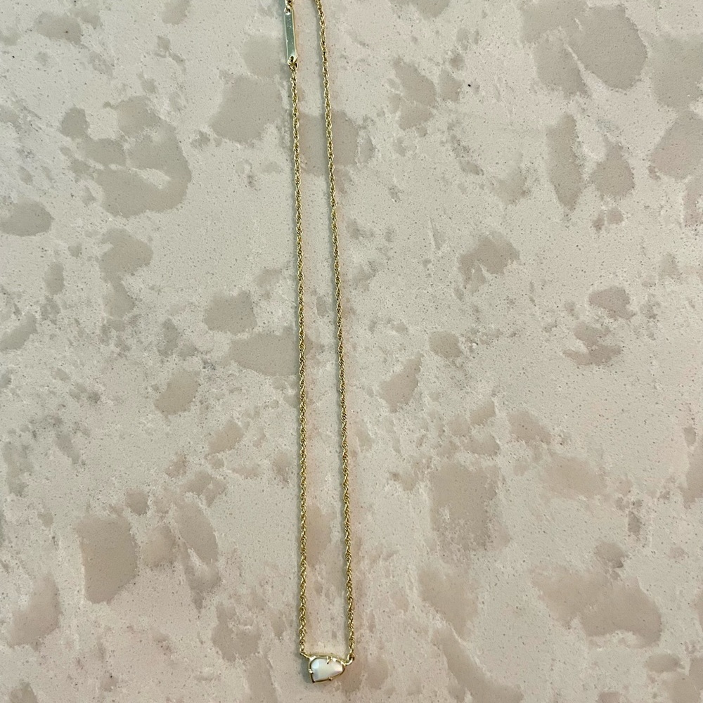 Kendra Scott Necklace with small white stone - Picture 5 of 6